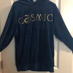 Blue velvet Pusheen sweatshirt